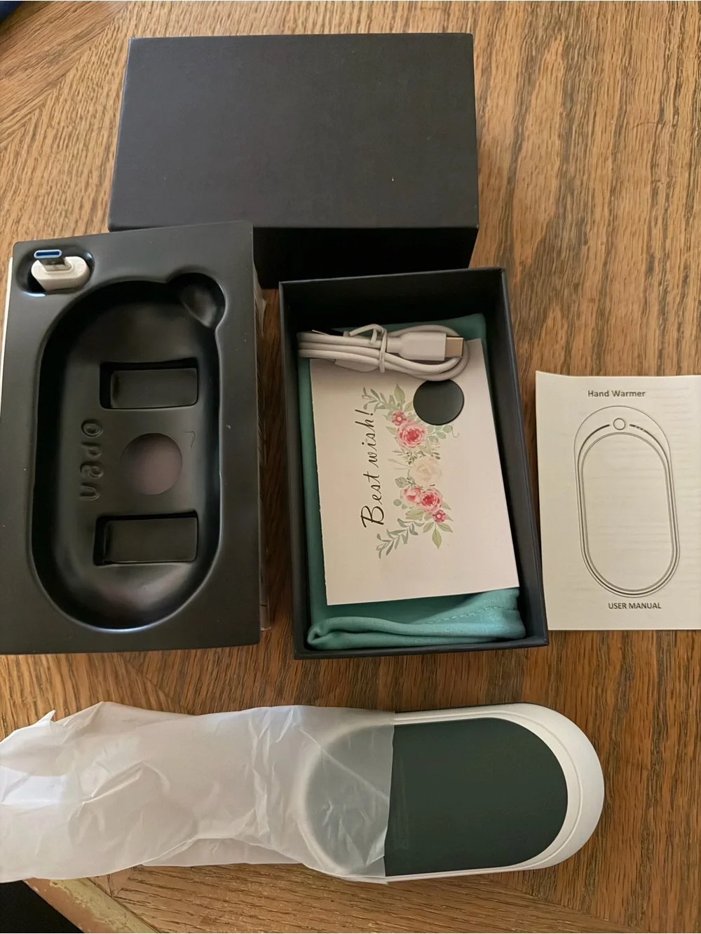 BESKAR • Blackish Green • Hand Warmer - Portable 5200mAh Rechargeable